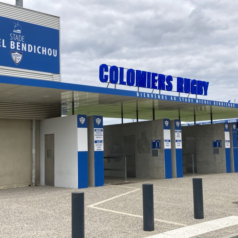 Colomiers rugby lettres boitiers